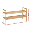 Artiss Hina Shoe Rack - Bamboo Storage for 6 Pairs - SuperSaverAU - view 2
