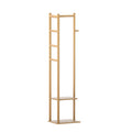Artiss Bamboo Clothes Rack Airer Coat Stand with Hanging Rail and Shelf