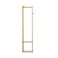 Artiss Bamboo Clothes Rack Airer Coat Stand with Hanging Rail and Shelf