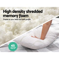 Giselle Bedding Bamboo Fabric Shredded Memory Foam Pillow Twin Pack 70x40 cm - SuperSaverAU - view 3