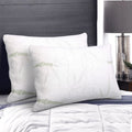 Giselle Bedding Bamboo Fabric Shredded Memory Foam Pillow Twin Pack 70x40 cm - SuperSaverAU - view 1