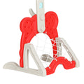 Keezi Kids Basketball Hoop Stand Adjustable 5-in-1 Sports Center Toys Set Red - SuperSaverAU - view 4