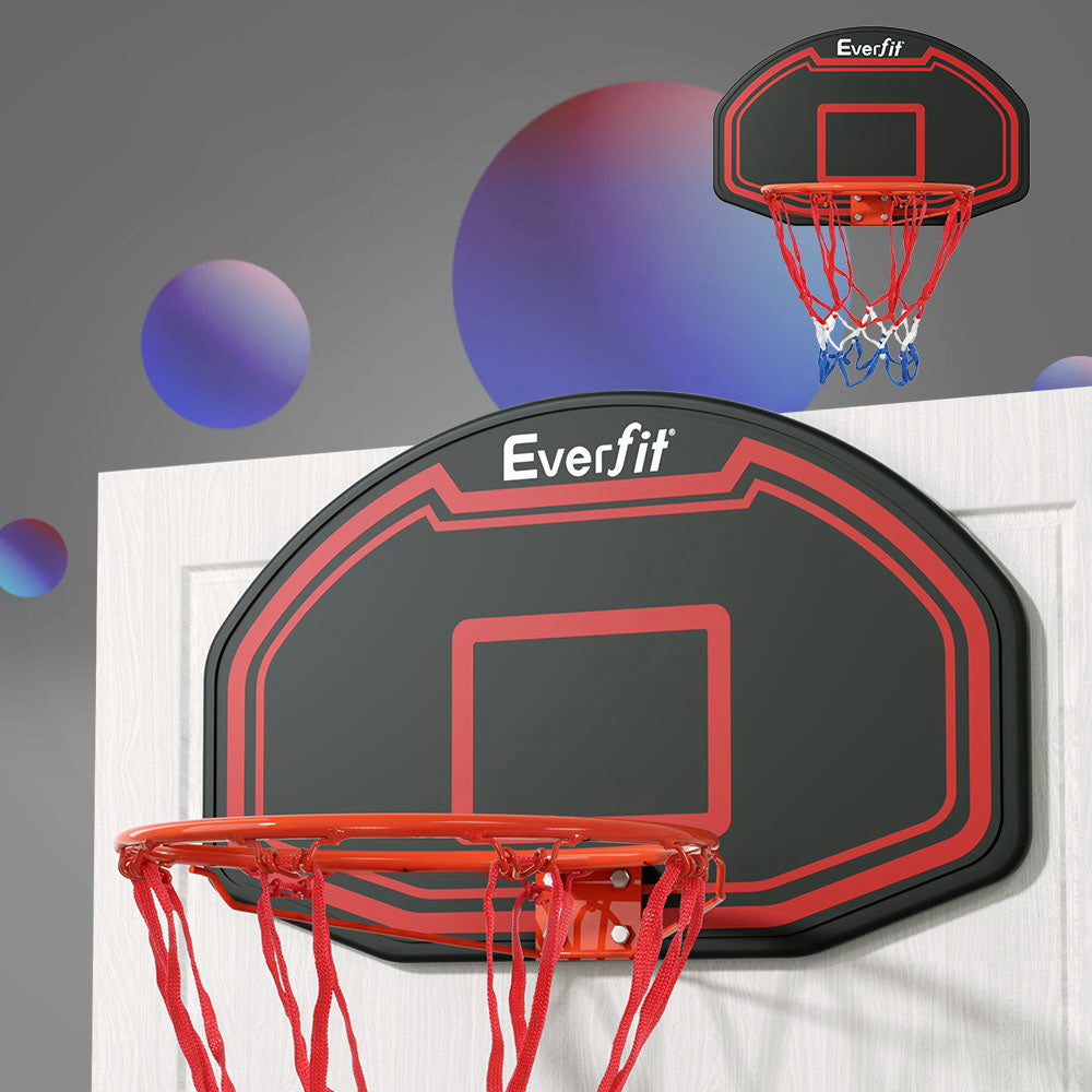 Everfit 38" Basketball Hoop Backboard Door Wall Mounted Ring Net Sports Kids - SuperSaverAU - view 7