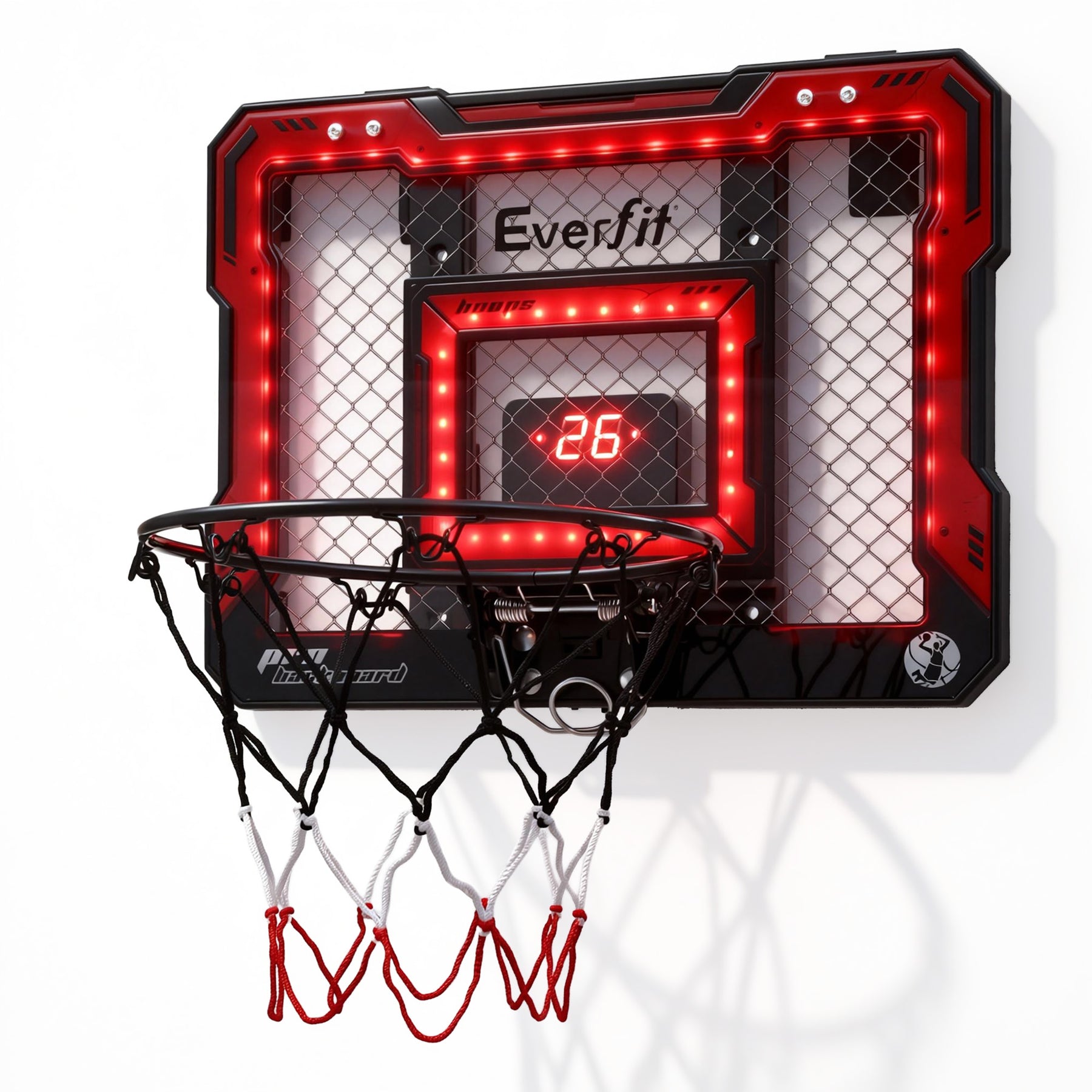 Everfit Mini Basketball Hoop with LED Scoreboard - 40 x 30cm