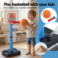 Keezi Kids Basketball Hoop Stand Baseball Set Adjustable Height Sports Toys Blue - SuperSaverAU - view 4
