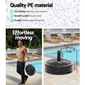 Instahut 51cm Outdoor Umbrella Base Round Stand, 23kg Water-Filled Stability - SuperSaverAU - view 5