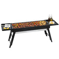 Grillz Foldable Charcoal BBQ Grill – Stainless Steel Rack