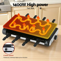 Grillz 1400W Electric BBQ Grill with 7 Pans, Non-Stick, Smokeless, 44cm x 24cm - SuperSaverAU - view 5
