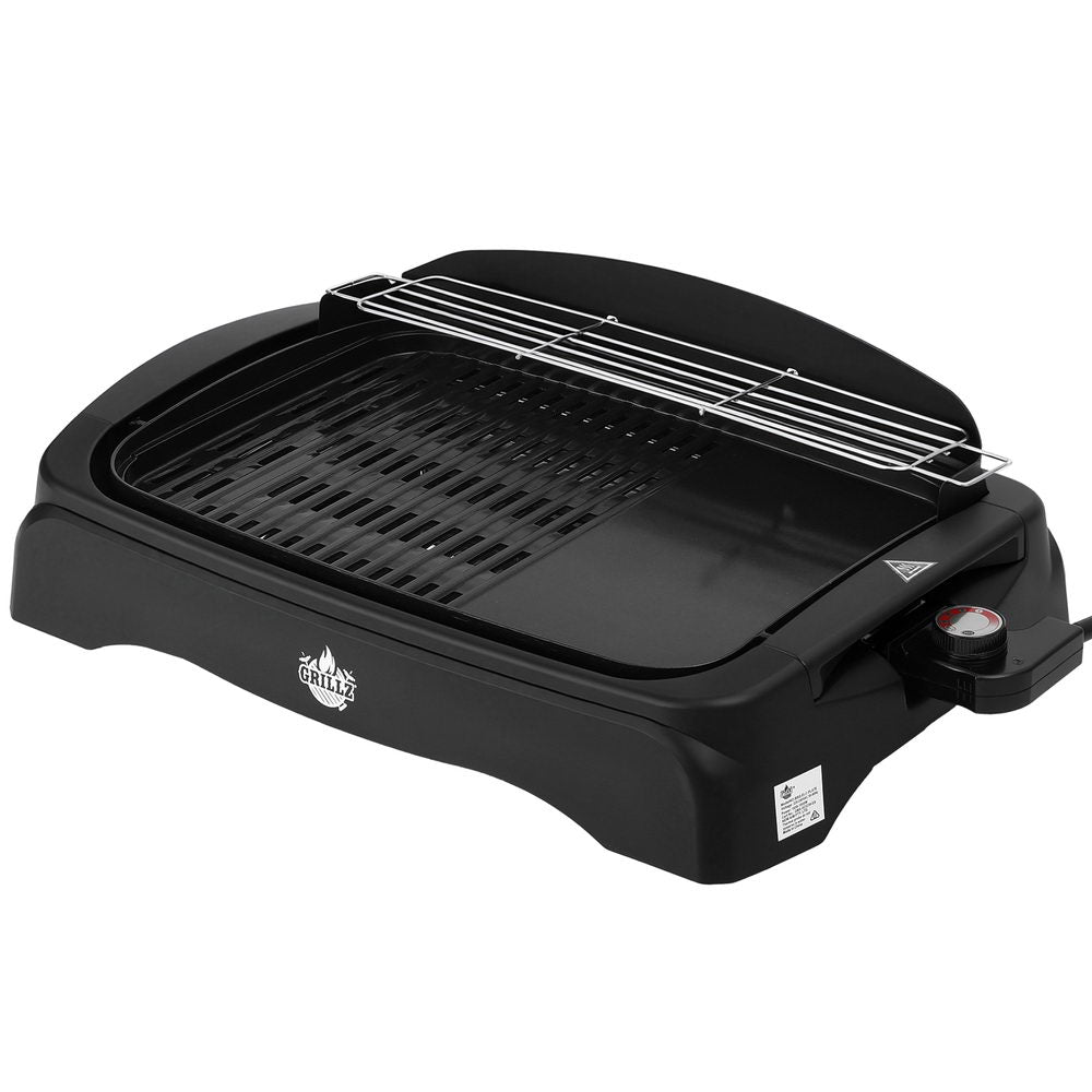 GRILLZ Electric Smokeless BBQ Grill 52cm x 36cm, 1950W, Non-stick, Indoor/Outdoor - SuperSaverAU - view 1