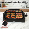 GRILLZ Electric Smokeless BBQ Grill 52cm x 36cm, 1950W, Non-stick, Indoor/Outdoor - SuperSaverAU - view 4
