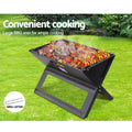 Grillz Portable Charcoal BBQ Grill 45.5cm x 30cm x 30cm, Foldable, Lightweight - SuperSaverAU - view 6
