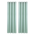Artiss Blockout Eyelet Curtains – Green 132 x 213cm 2 Panels, Thermal Insulated