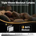 Artiss Blockout Eyelet Curtains – Green 132 x 213cm 2 Panels, Thermal Insulated