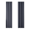 Artiss Blockout Curtains Eyelet 140x230cm Charcoal, Thermal Insulation, Noise Reduction - SuperSaverAU - view 1