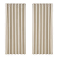 Artiss Blockout Curtains Eyelet 240x230cm Beige, Thermal Insulation, Noise Reduction - SuperSaverAU - view 1