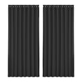 Artiss Blockout Curtains Eyelet 300x230cm Black - Thermal Insulation, Noise Reduction - SuperSaverAU - view 1