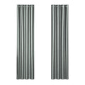 Artiss Blockout Curtains Eyelet 140x230cm Grey Shine, Thermal Insulation, Noise Reduction - SuperSaverAU - view 1