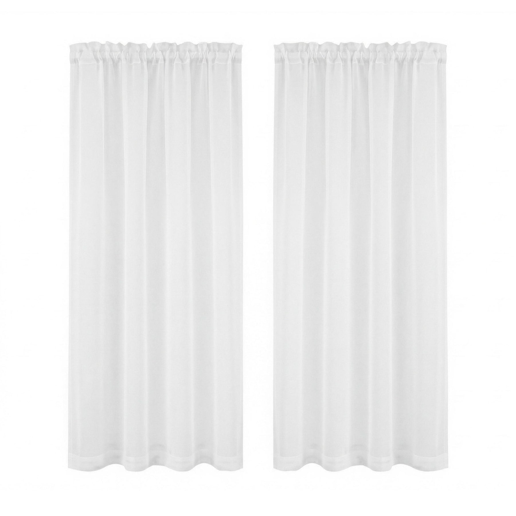 Artiss Blockout Curtains 2X 132x160cm Light Filtering Window Drapes Rod Pocket - SuperSaverAU - view 2