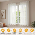 Artiss Blockout Curtains 2X 132x160cm Light Filtering Window Drapes Rod Pocket - SuperSaverAU - view 5
