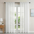 Artiss Blockout Curtains 2X 132x213cm Light Filtering Window Drapes Rod Pocket - SuperSaverAU - view 1
