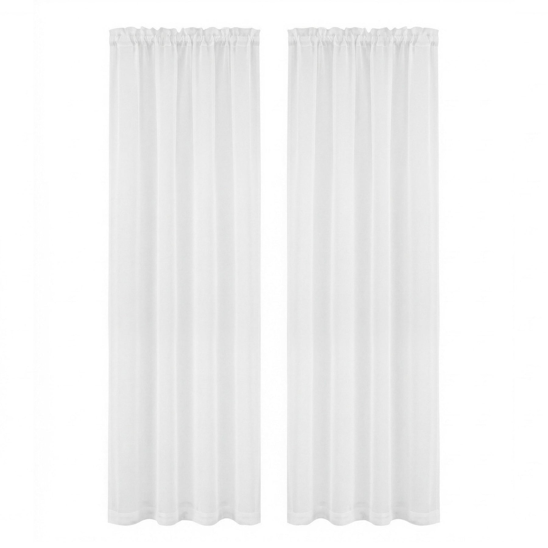 Artiss Blockout Curtains 2X 132x213cm Light Filtering Window Drapes Rod Pocket - SuperSaverAU - view 2