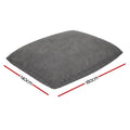 Artiss 3 in 1 Corduroy Bean Bag Chair Cover Grey