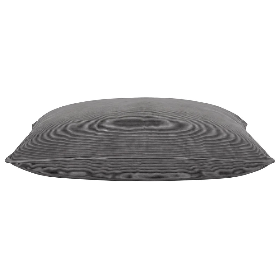 Artiss 3 in 1 Corduroy Bean Bag Chair Cover Grey