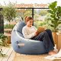 Artiss Splash-Proof Outdoor Bean Bag Chair Cover - Grey