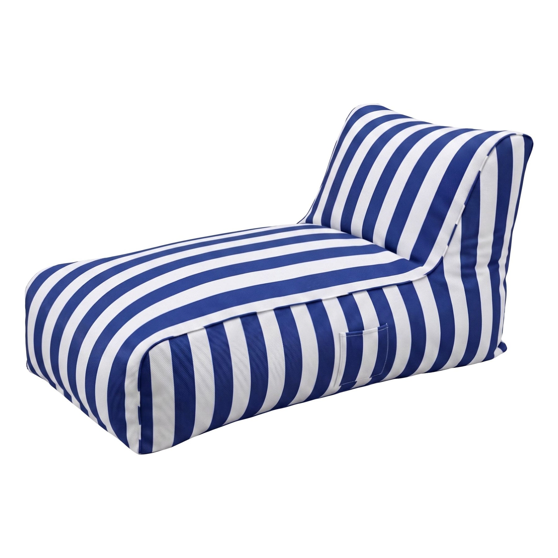 Artiss Outdoor L-Shaped Bean Bag Chair Cover - Blue & White