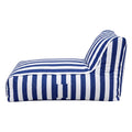 Artiss Outdoor L-Shaped Bean Bag Chair Cover - Blue & White