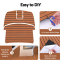 Seamanship EVA Foam Boat Flooring Mat - Dark Brown, 240 x 90cm