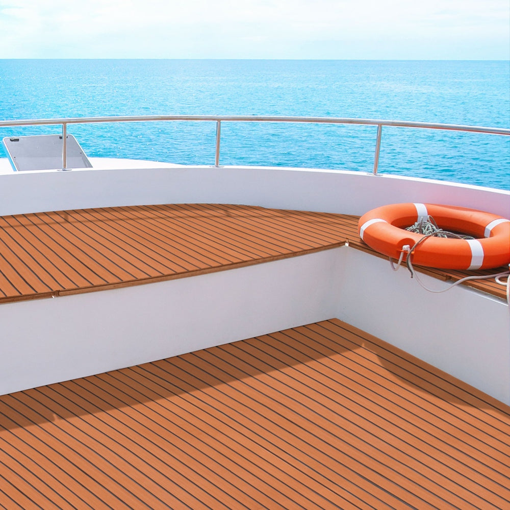 Seamanship EVA Foam Boat Flooring Mat - Dark Brown, 240 x 90cm