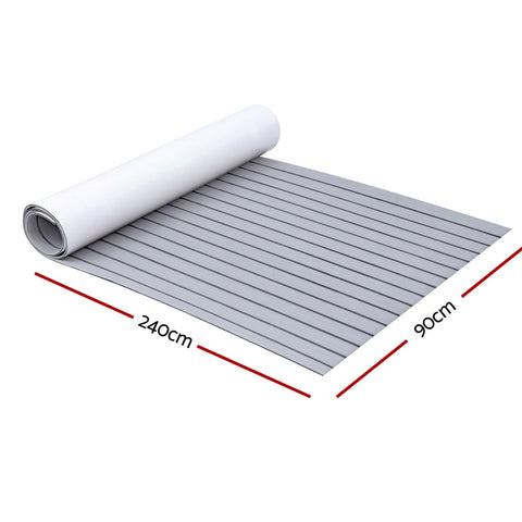 Seamanship EVA Foam Boat Flooring Mat - Light Grey, 240 x 90cm