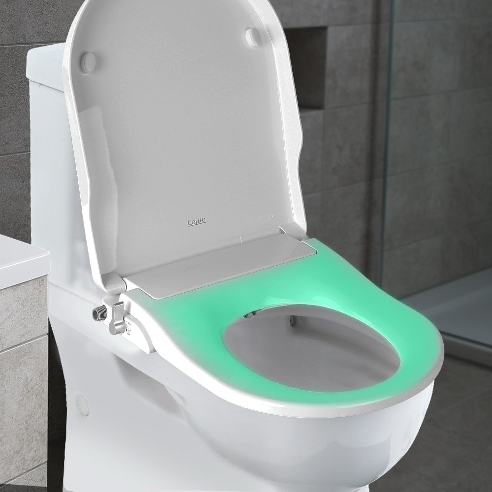 Cefito Non-electric Bidet Toilet Seat Cover 49cm x 36cm, Self-cleaning Nozzles - SuperSaverAU - view 7