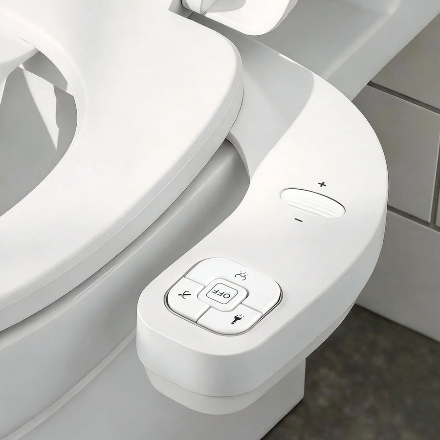 Cefito Ultra-Slim Bidet Attachment Detachable Bidet with Self-Cleaning Dual Nozzle Non-Electric Adjustable Water Pressure, Cold Water Toilet Bide - SuperSaverAU - view 1