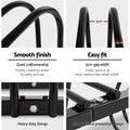 Weisshorn 3 Bike Stand Rack Bicycle Storage Floor Parking Holder Cycling Black - SuperSaverAU - view 5