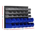 Giantz 30 Storage Bin Rack Wall Mounted - SuperSaverAU - view 2