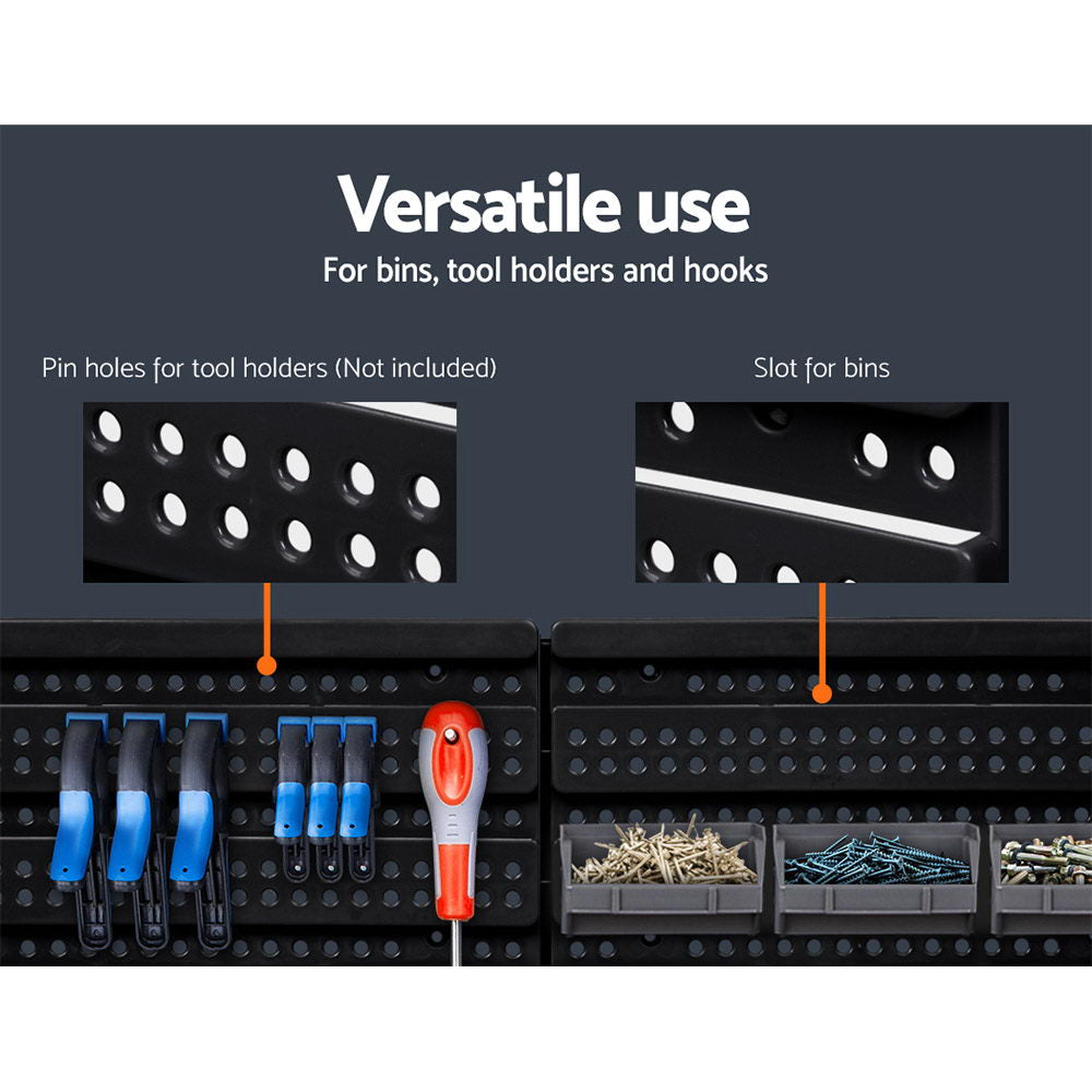 Giantz 30 Storage Bin Rack Wall Mounted - SuperSaverAU - view 5