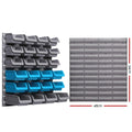 Giantz 44 Storage Bin Rack Wall Mounted Peg Board - SuperSaverAU - view 2