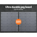 Giantz 44 Storage Bin Rack Wall Mounted Peg Board - SuperSaverAU - view 4