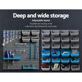 Giantz 44 Storage Bin Rack Wall Mounted Peg Board - SuperSaverAU - view 5