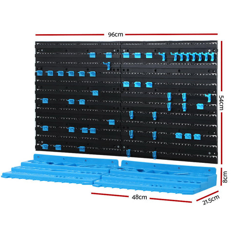 Giantz 54 Storage Bin Rack Wall Mounted Tools - SuperSaverAU - view 2