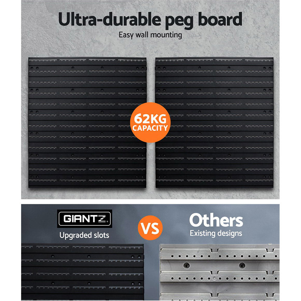 Giantz 54 Storage Bin Rack Wall Mounted Tools - SuperSaverAU - view 4