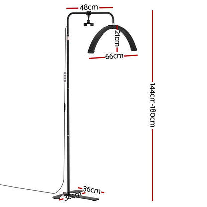 Embellir LED Beauty Light Half Moon Lamp - Adjustable & Remote Control
