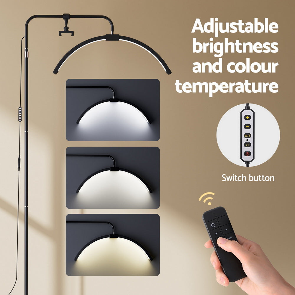 Embellir LED Beauty Light Half Moon Lamp - Adjustable & Remote Control