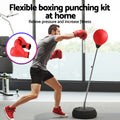 Everfit 150cm Adjustable Freestanding Punching Bag Stand with Gloves & Pump - SuperSaverAU - view 4