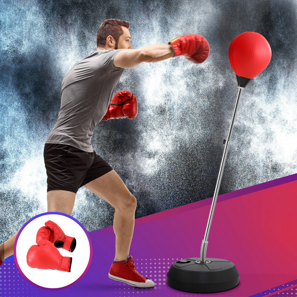 Everfit 150cm Adjustable Freestanding Punching Bag Stand with Gloves & Pump - SuperSaverAU - view 7