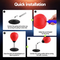 Everfit Desktop Punching Boxing Bag Stand Set with Pump Swivel Speed Balls - SuperSaverAU - view 6