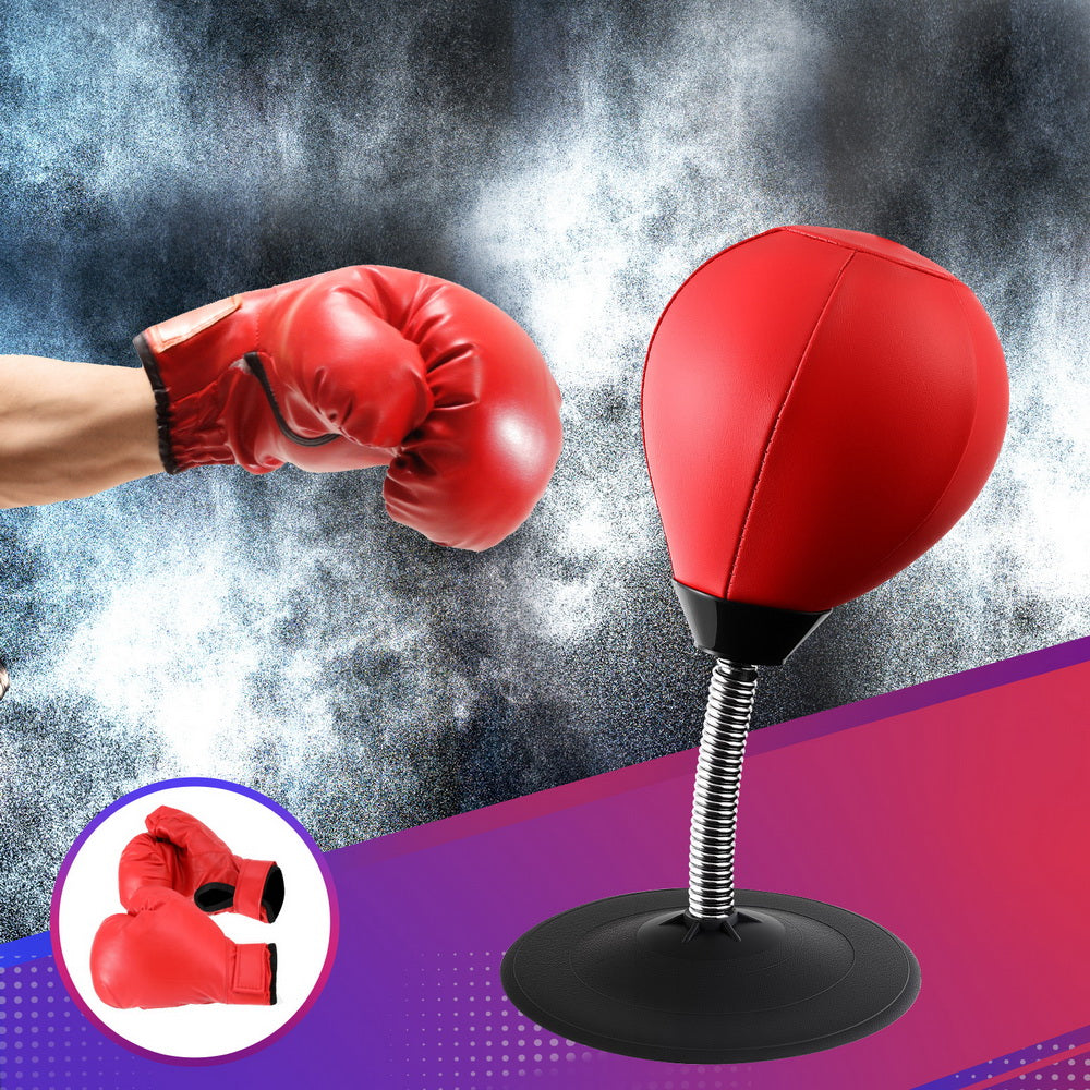 Everfit Desktop Punching Boxing Bag Stand Set with Pump Swivel Speed Balls - SuperSaverAU - view 7