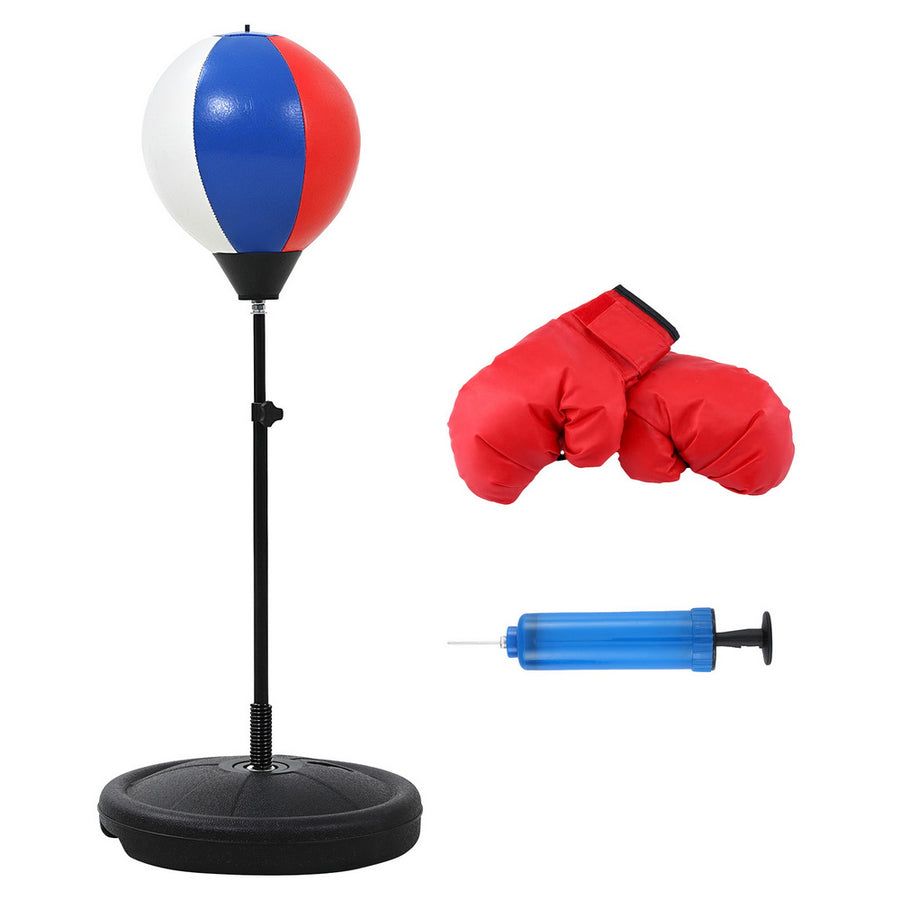 Everfit Kids Punching Bag Stand Set with Gloves, Pump & Adjustable 76-112cm Height